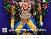 Tablet Screenshot of londonswamiayyappacentre.org